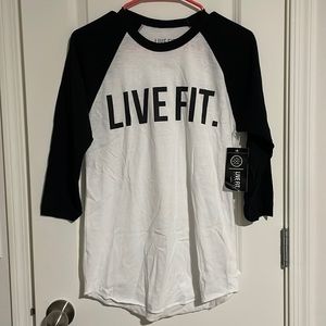 Brand new Live Fit baseball style 3/4 sleeve.